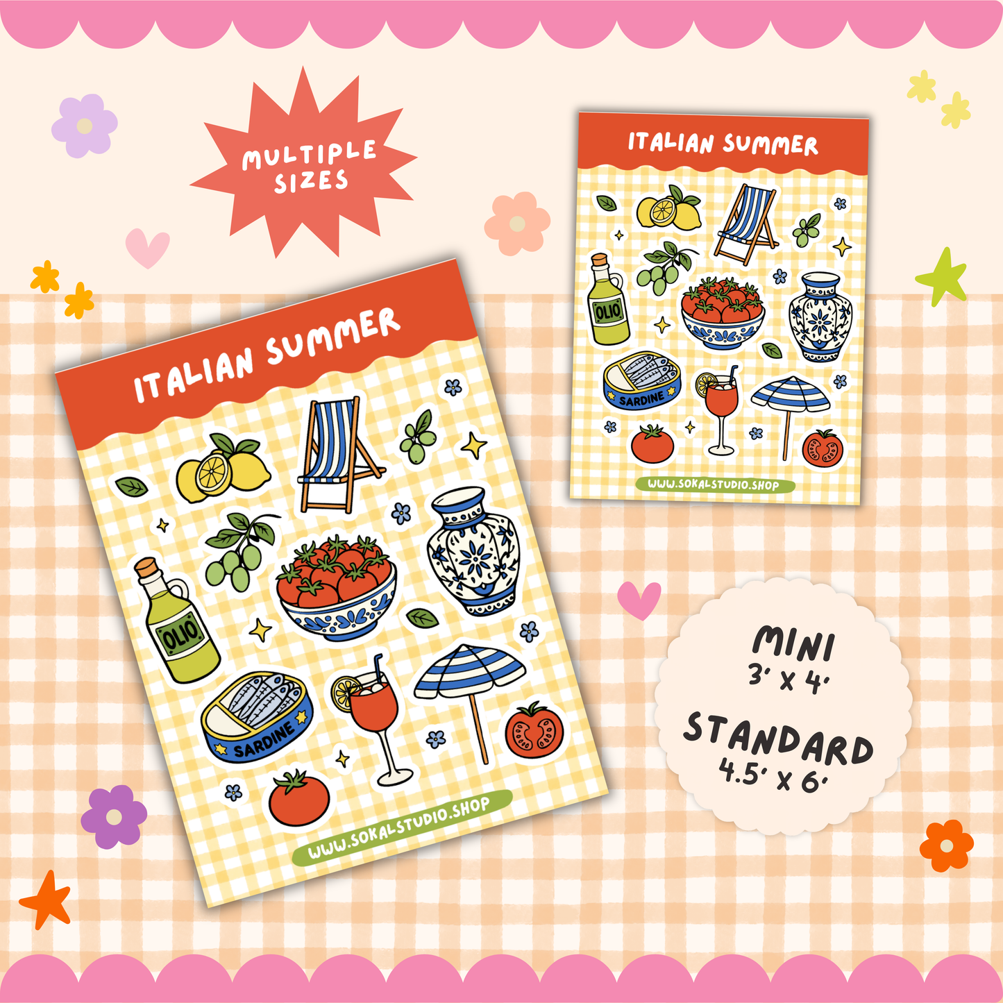 Italian Summer - Sticker Sheet