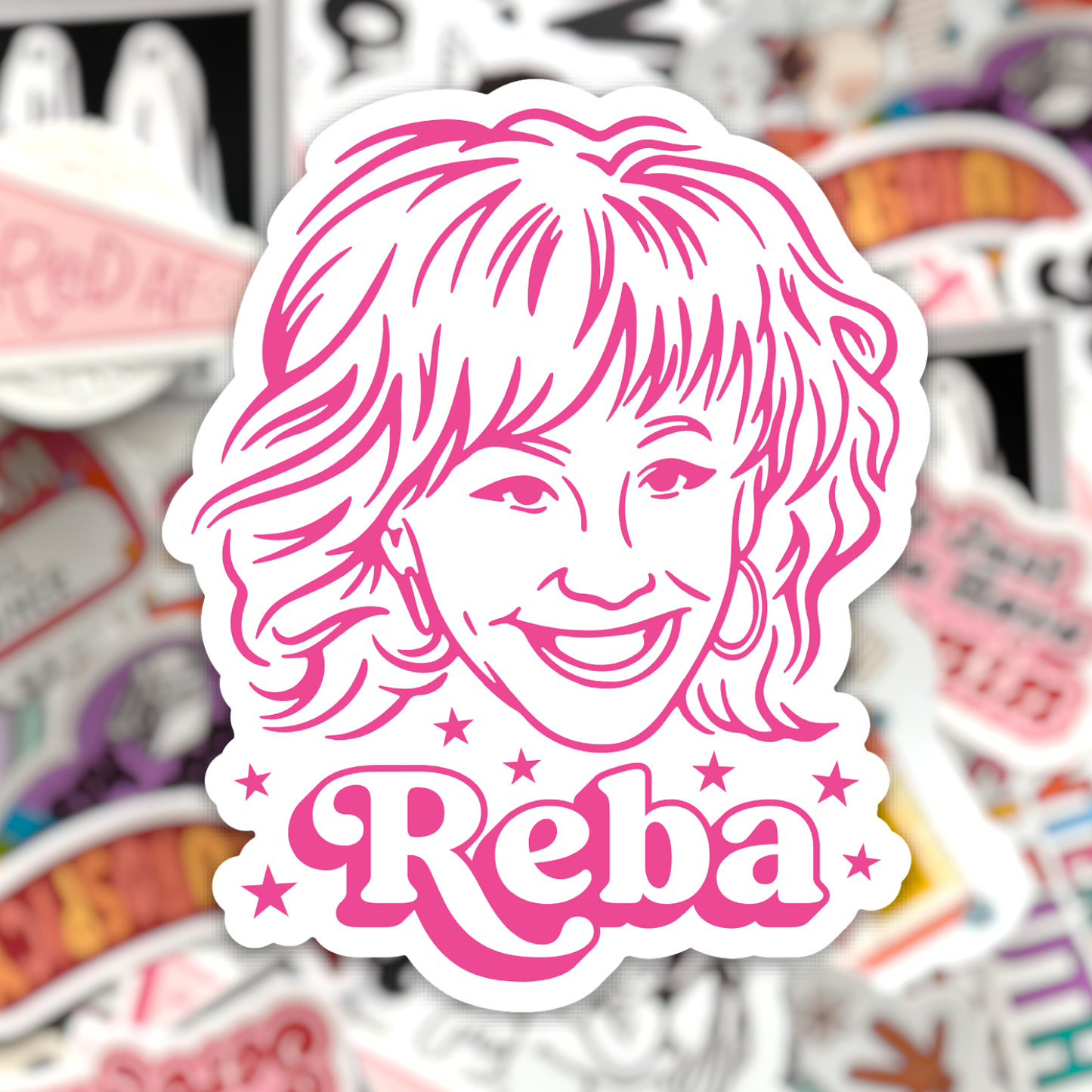 Reba Sticker