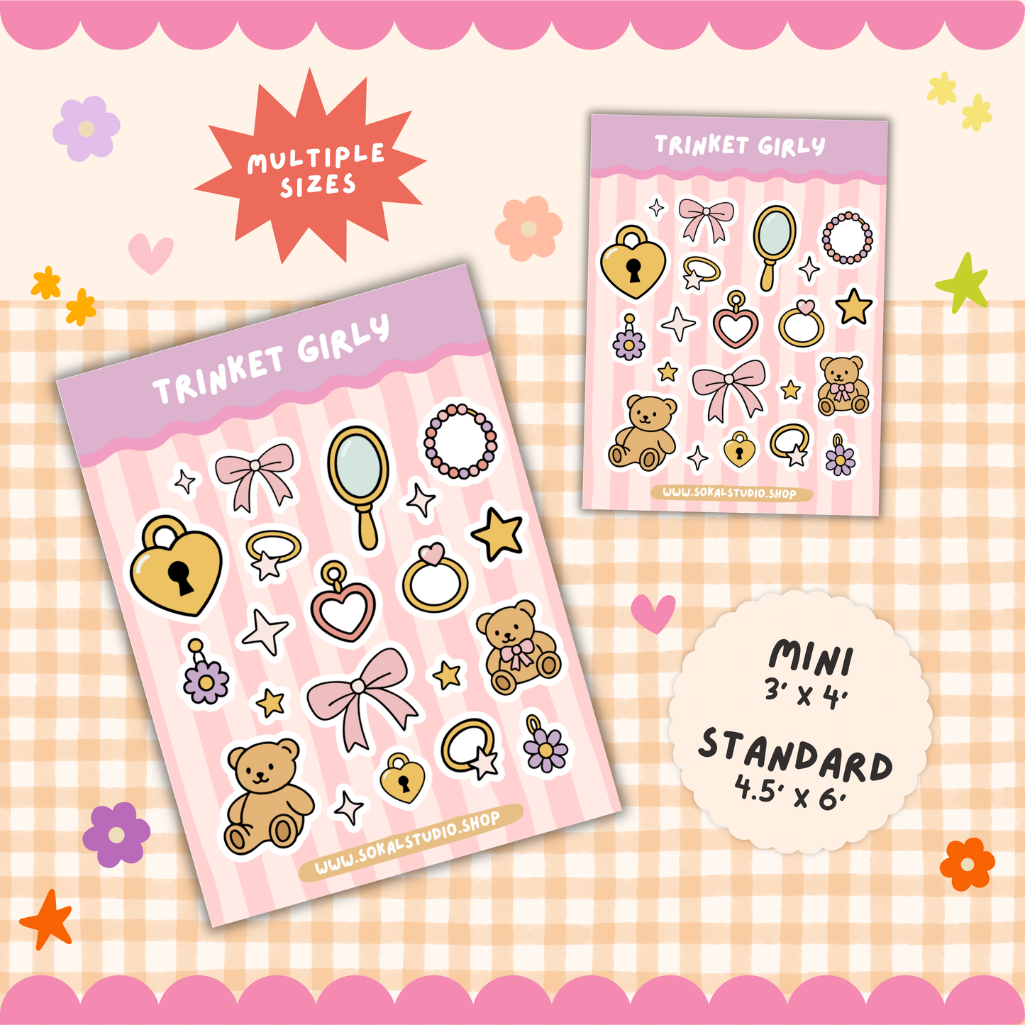 Trinket Girly - Sticker Sheet