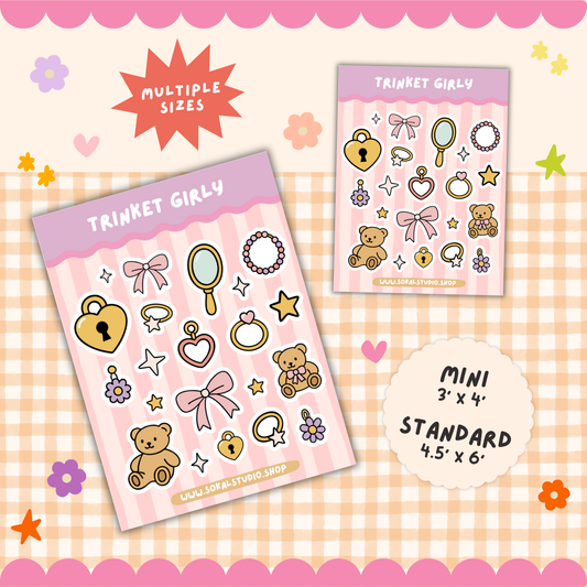 Trinket Girly - Sticker Sheet